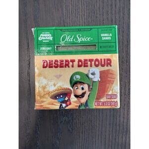 Old Spice Super Mario Galaxy Luigi Desert Detour Vanilla Sands Bar Soap NIB Rare
